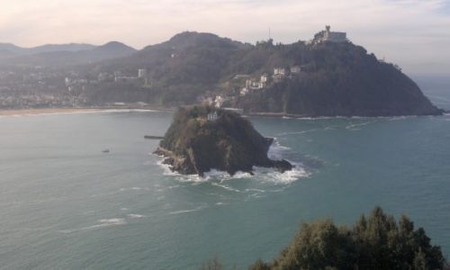 Zdjcie HISZPANIA / kraj Baskw / Donostia- San Sebastian / Wyspa w. Klary