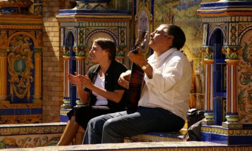 Zdjecie HISZPANIA / Andaluzja / Sevilla / Spontan na Placu Hiszpaskim