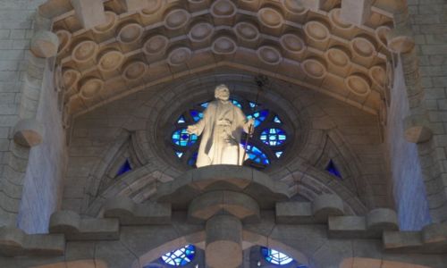 Zdjcie HISZPANIA / Katalonia / Barcelona, Sagrada Familia / Surowe pikno