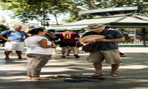 Zdjecie HISZPANIA / Katalonia / Barcelona / Handel uliczny