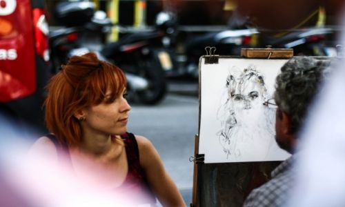 Zdjecie HISZPANIA / Katalonia / Barcelona / Portret portretu