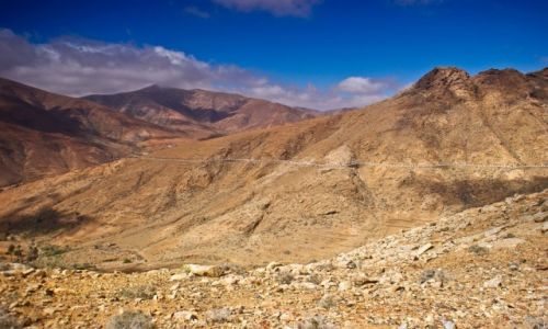 Zdjęcie HISZPANIA / Fuerteventura / La Oliva / Fuerteventura. Droga z La Oliva do La Pared