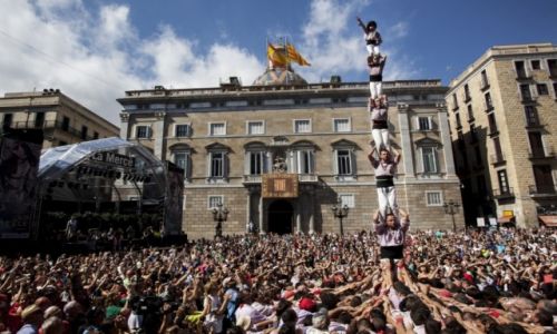 Zdjecie HISZPANIA / Katalonia / Barcelona / Human tower