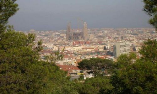 Zdjecie HISZPANIA / Katalonia / Barcelona / Sagrada Familia widok z Parku Guell