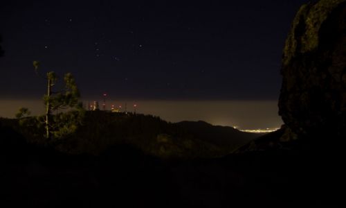 Zdjcie HISZPANIA / Wyspy Kanaryjskie / Gran Canaria / Pico de Las Nieves noc