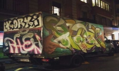 Zdjecie HISZPANIA / Katalonia / Barcelona / Graffiti