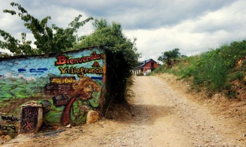Zdjecie HISZPANIA / Leon / Villafranca Del Bierzocam / Humor pielgrzyma