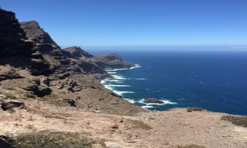 Zdjecie HISZPANIA / Gran Canaria / San Nicolas de Tolentino / Droga po lawie