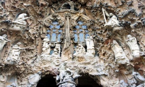 Zdjcie HISZPANIA / Katalonia / Barcelona, Sagrada Familia, detale / Boe Narodzenie - adoracja