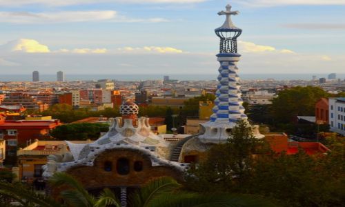 Zdjecie HISZPANIA / - / Barcelona / W parku Guell