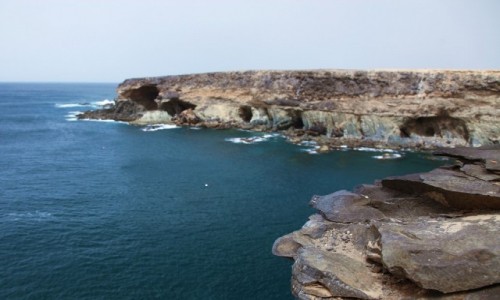 HISZPANIA / Fuerteventura/Wyspy Kanaryjskie / Ajuy / Czarna zatoka