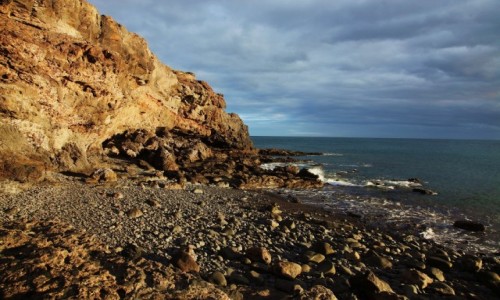 Zdjcie HISZPANIA / Fuerteventura/Wyspy Kanaryjskie / Gran Tarajal / Klif