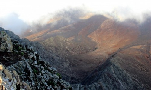 Zdjcie HISZPANIA / Wyspy Kanaryjskie / Fuerteventura / Widok z Pico de la Zarza na Cofete