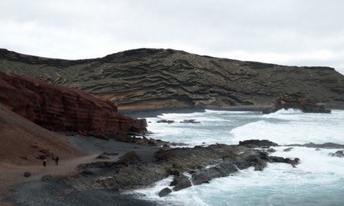 Zdjęcie HISZPANIA / Lanzarote / charco verde / siła wulkanu