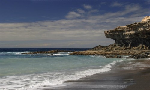 Zdjęcie HISZPANIA / Wyspy Kanaryjskie - Fuerteventura / okolice wioski Ayuj / wulkaniczne plaże