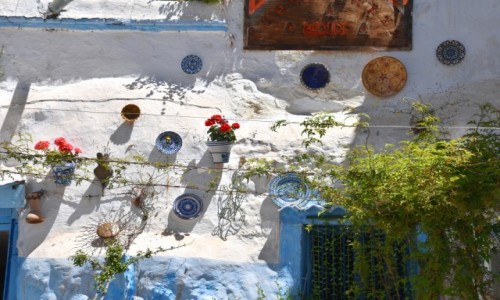 Zdjęcie HISZPANIA / Andaluzja / Grenada, Sacromonte / Fasada domu w grocie