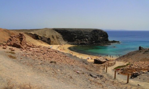 HISZPANIA / Wyspy Kanaryjskie / Lanzarote / Plaa Papagayo (2)