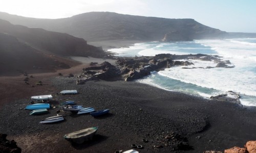 Zdjcie HISZPANIA / Wyspy Kanaryjskie / Lanzarote, El Golfo / Czarna zatoka