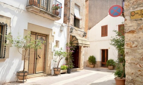 Zdjecie HISZPANIA / Costa brava / Tossa de Mar / Pastelowy zaktek