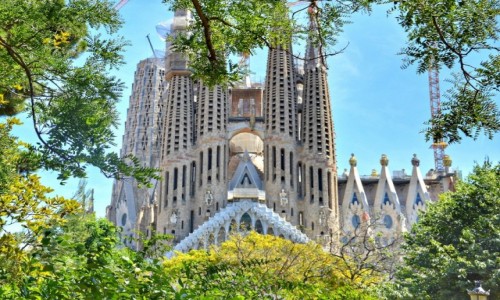 Zdjcie HISZPANIA / - / Barcelona / Z widokiem na Sagrad Famili