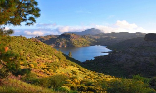 Zdjecie HISZPANIA / Gran Canaria / Parque Rural del Nublo / Widok na Embalse de la Cueva