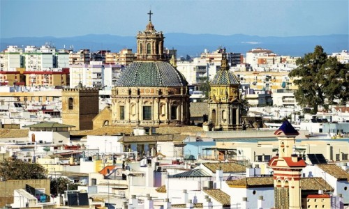 Zdjcie HISZPANIA / Andaluzja / Sevilla / Dachy i wiee