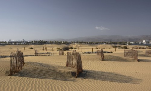 Zdjcie HISZPANIA / Wyspy Kanaryjskie - Gran Canaria / Dunas de Maspalomas / rezerwat piasku
