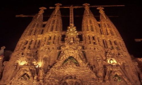 Zdjecie HISZPANIA / Katalonia / Barcelona / Sagrada Familia noc