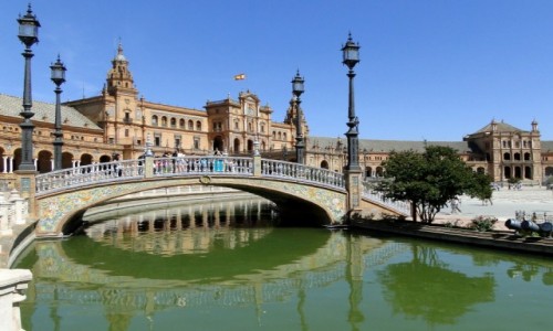 Zdjcie HISZPANIA / Andaluzja / Sewilla / Na Placu Hiszpaskim.