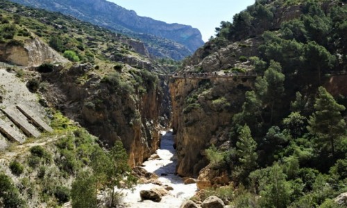 Zdjcie HISZPANIA / Andaluzja  / Caminito del Rey / Nad przepaci