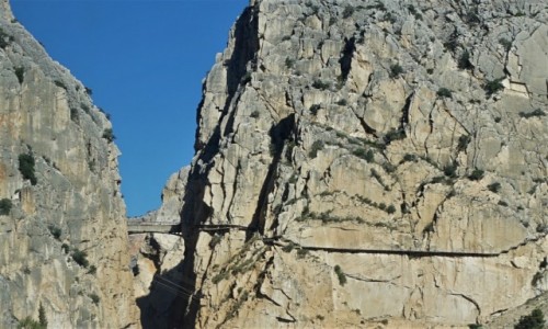 Zdjecie HISZPANIA / Andaluzja / El Chorro / El Caminito del Rey, widok z drogi