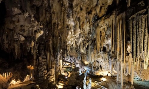 Zdjcie HISZPANIA / Andaluzja / Cueva de Nerja / Fragment wielkiej komnaty