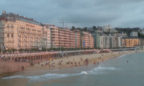 Zdjęcie HISZPANIA / Kraj Basków / San Sebastian / Plaża pod wieczór