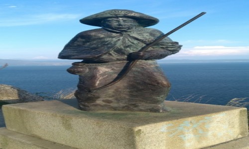 Zdjcie HISZPANIA / Galicja / Finistera / Pomnik pielgrzyma