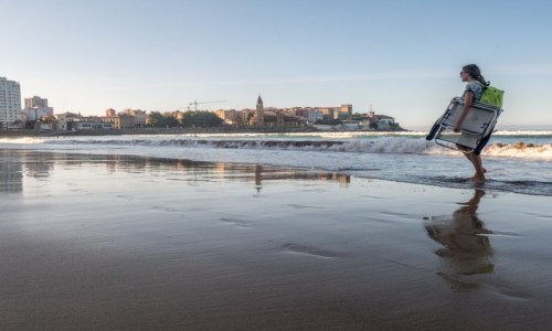 Zdjęcie HISZPANIA / Asturia / Gijon / nad Atlantykiem