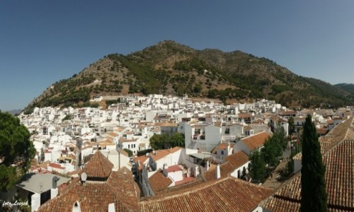 Zdjcie HISZPANIA / Andaluzja. / Mijas. / Mijas Pueblo - widok z Ogrodw na Murach (Jardin de las Murallas).