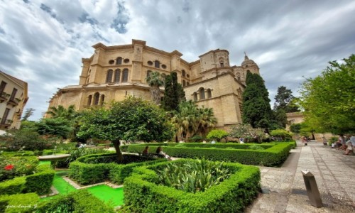 Zdjęcie HISZPANIA / Andaluzja. / Malaga. / Ogrody przy katedrze Wcielenia (La Encarnación).