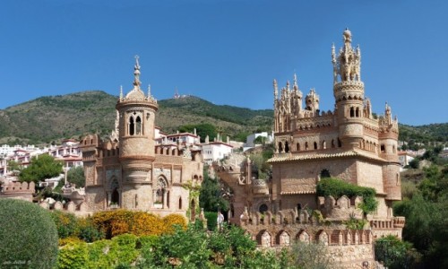 Zdjecie HISZPANIA / Costa del Sol. / Benalmadena. / Zamek Colomares - pomnik powicony Kolumbowi.