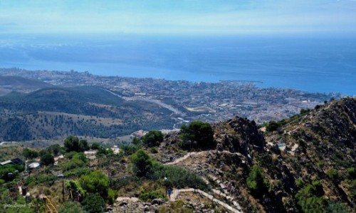 Zdj�cie HISZPANIA / Costa del Sol. / Szczyt Calamarro. / Torremolinos i Benalmadena ze szczytu Calamarro.