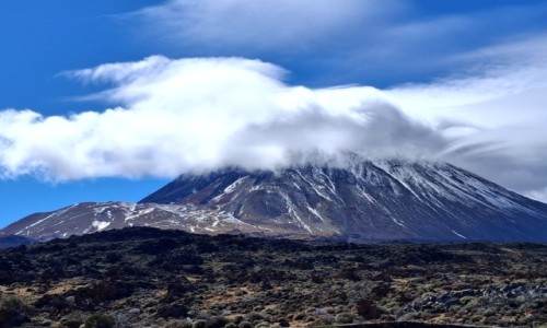 Zdjecie HISZPANIA / Teneryfa / Park Narodowy Teide / Pod chmurk�