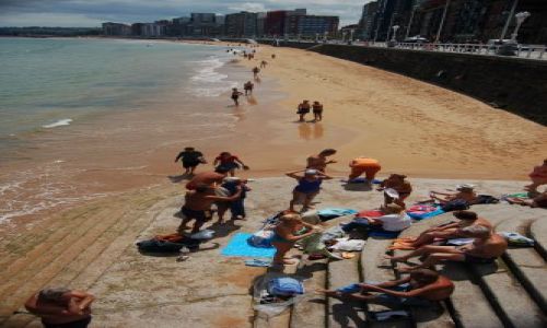 Zdjecie HISZPANIA / Asturia / Gijon / Playa w Gijon