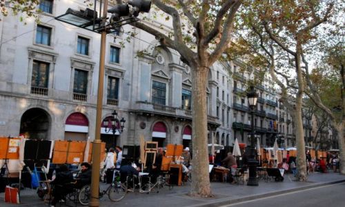 Zdjecie HISZPANIA / brak / Barcelona / La Rambla- hiszpaska Bohemia