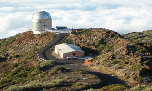 HISZPANIA / La Palma / 2400 Caldera de Taburiente / Obserwatorium na Caldera de Taburiente