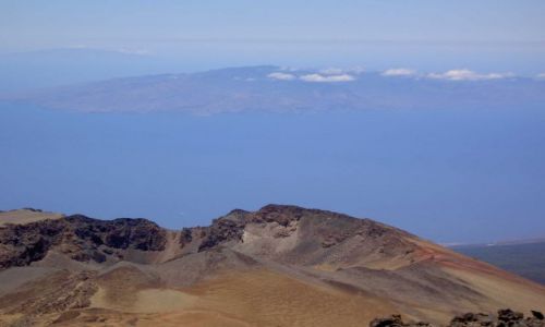 Zdjecie HISZPANIA / Wyspy Kanaryjskie / Teneryfa / Widok ze stoka Wulkanu Teide na wysp Gomera