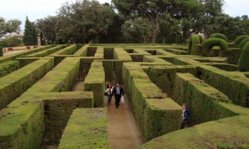 Zdj�cie HISZPANIA / Katalonia / w zielonym labiryncie / luty w Barcelonie