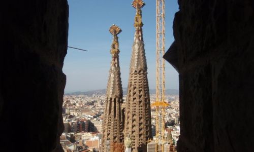 Zdjecie HISZPANIA / - / Barcelona / Sagrada Familia w trakcie budowy
