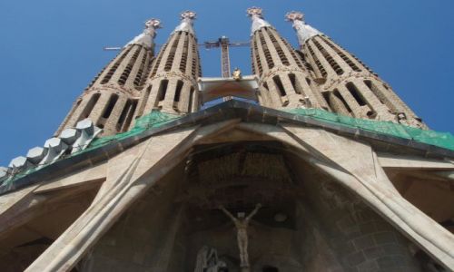 Zdjecie HISZPANIA / - / Barcelona / Sagrada Familia w trakcie budowy...