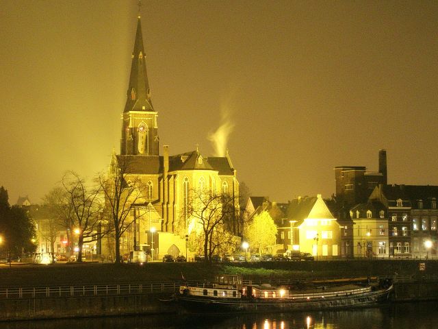 Zdjęcia: Maastricht, Limburg, Maastricht nocą (1), HOLANDIA Zdjęcia: Maastricht, Limburg, Maastricht nocą (1), HOLANDIA