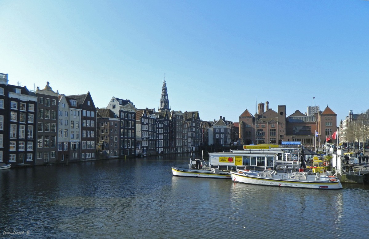 Zdjęcia: Amsterdam., Amsterdam., Kanał w Amsterdamie., HOLANDIA Zdjęcia: Amsterdam., Amsterdam., Kanał w Amsterdamie., HOLANDIA
