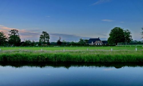Zdjcie HOLANDIA / Overijssel / Zenderen / Wieczr nad kanaem